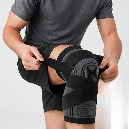 Scandicareswe FlexKnee Sleeve – Kompressionsstöd med Justerbara Remmar