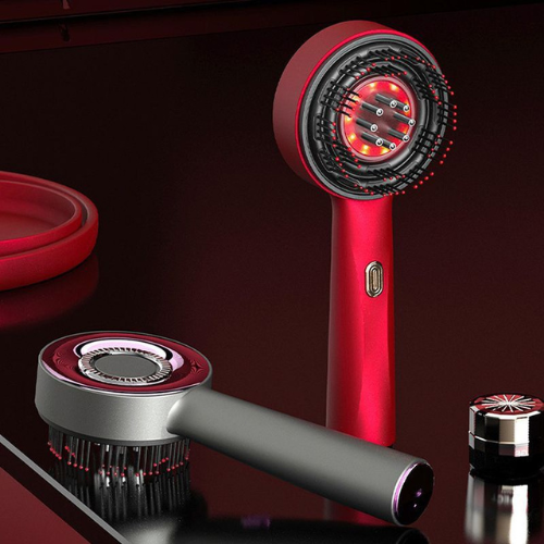 Scandicareswe HairGlow Comb | Elektrisk Massagekam med Rött Ljus