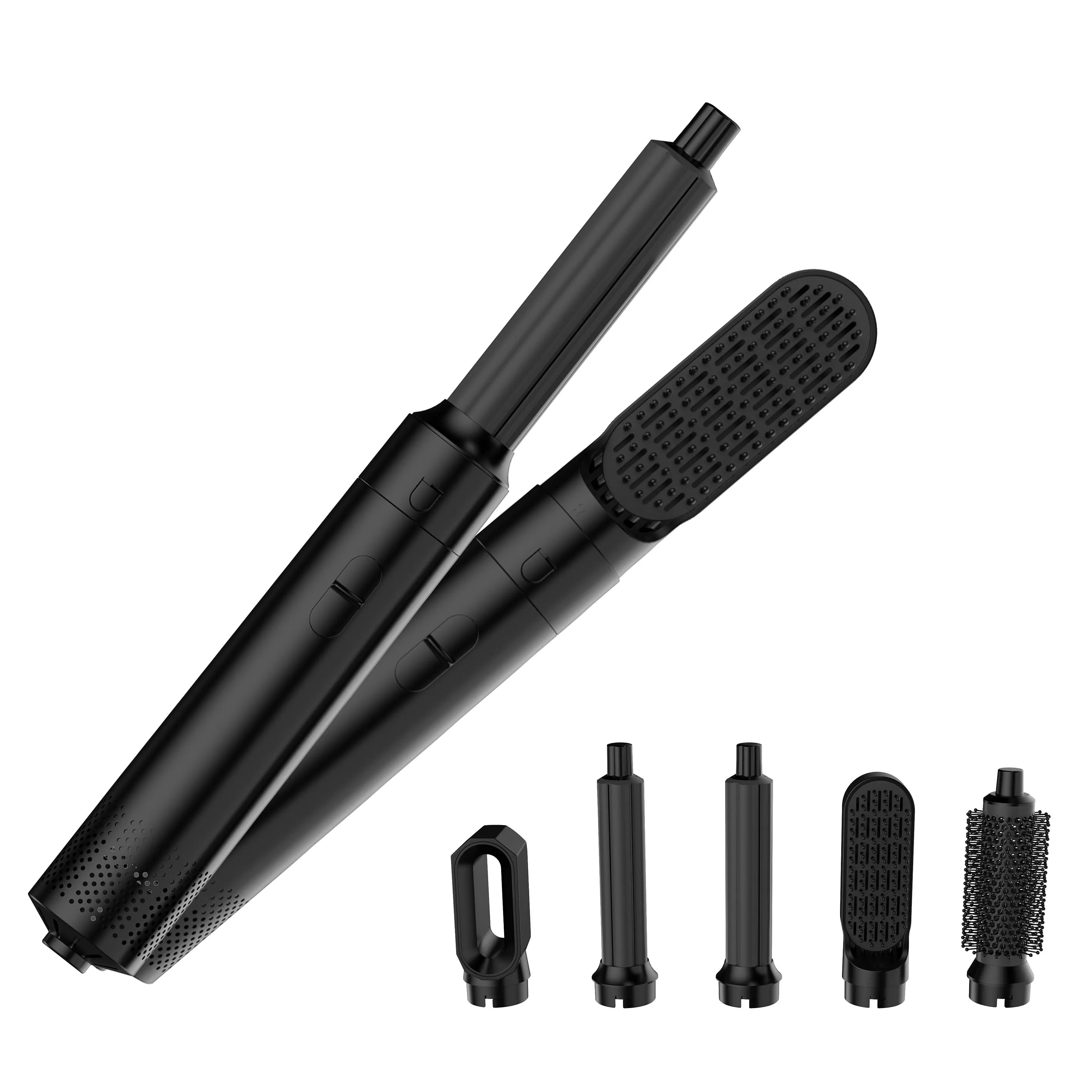 StyloWave™ – 5-i-1 Professionell Varmluftsborste för Volym, Lockar & Slät Finish
